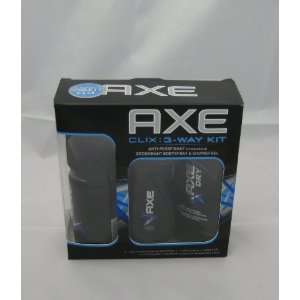 Axe Clix 3 way Kit Anti perspirant Invisible Solid Deoderant Bodyspray 