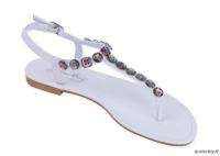   Gladiator Sandals Roman Flats Thongs Shoe Summer Sparkle T Straps