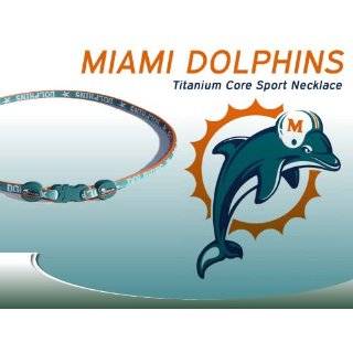 Miami Dolphins Titanium Core Sport Necklace NFL Celebration Sale Size 