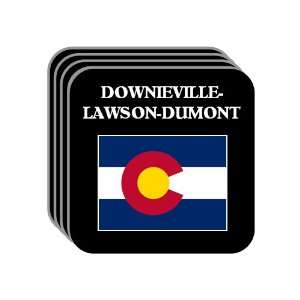 US State Flag   DOWNIEVILLE LAWSON DUMONT, Colorado (CO) Set of 4 Mini 