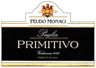   wine from southern italy primitivo learn about feudo monaci wine from