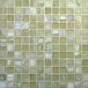  Green Opal 1 x 1 Green Pool Frosted Glass Tile   16986 