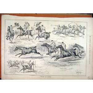  Horse Gymkhana Woolwich 1883 Ball Race Tandem Cheroot 
