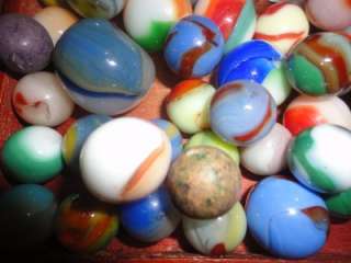 55 BEAUTIFUL OLD,VINTAGE,ANTIQUE MARBLES SG 571  