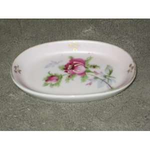  Vintage Lefton China Hand Painted Flower Pattern 3 3/4 x 2 