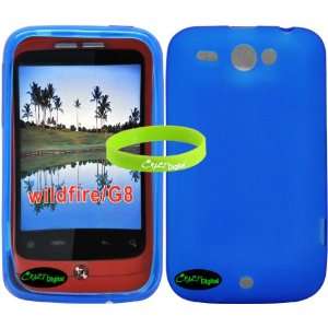  Premium Blue TPU Skin Case for HTC WildFire A3333 
