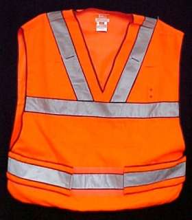   Tactical Orange Reflective Safety Vest Large New 844802081535  