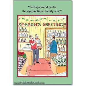   Merry Christmas Card Disfunctional Family Humor Greeting Nick Downes