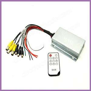 Mini 2CH Video SD Card DVR Recorder 4 Vehicle/Car Alarm  