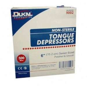  Tongue Depressors, 6 Senior Non sterile Tongue Depressors 