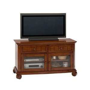  Jofran   52 Inch TV Stand with Tempered Glass and Storage 