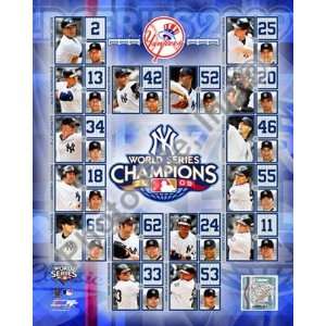  2009 New York Yankees World Series Champions Composite Art 