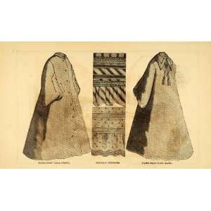  1871 Print Waterproof Cloak Petticoat Trimming Designs 