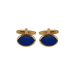  Lapis Lazuli Oval Blue Cufflinks Jewelry