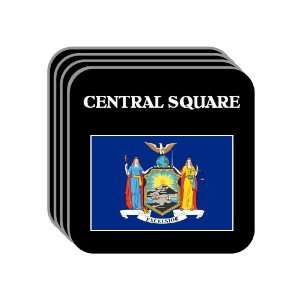 US State Flag   CENTRAL SQUARE, New York (NY) Set of 4 Mini Mousepad 