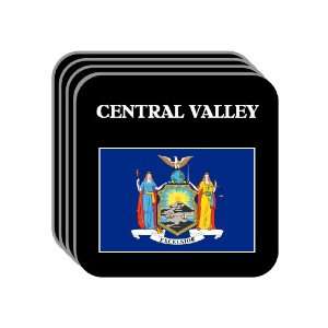 US State Flag   CENTRAL VALLEY, New York (NY) Set of 4 Mini Mousepad 