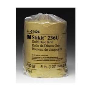  GOLD DISC ROLLS STIKIT P180 5IN 175/ROLL