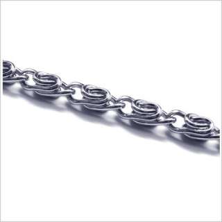 Fashion Stainless Steel Swirl Chain Bracelet Bangle BL099  