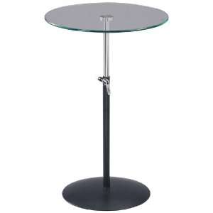  Glass Top Adjustable Cafe Table