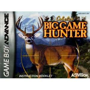 Cabelas Big Game Hunter GBA Instruction Booklet (Game Boy 