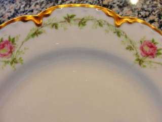 STUNNING HAVILAND LIMOGES FRANCE CHINA #291 LUNCH PLATE WITH ROSES 