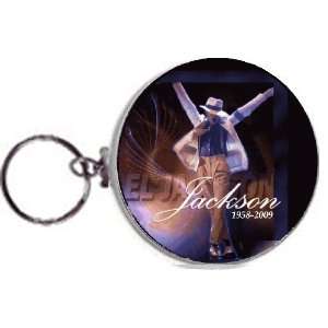 Michael Jackson Button Keychain 2.25 Collectible # 006   King of Pop 