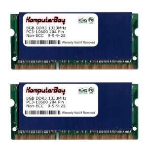  Komputerbay 16GB (2x 8GB) DDR3 PC3 10600 10666 1333MHz 