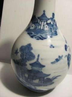 Antique 18thC Early 19thC Canton Blue Chinese Export Water Bottle Jug 