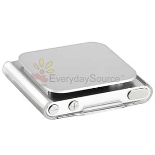 Clear Hard Skin Case+Protector for iPod Nano 6th Gen 6G  