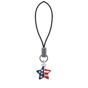    Mini USA Patriotic Star Cell Phone Charm [Jewelry] Jewelry