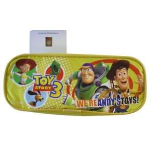  Disney 8in Andys Toys Yellow Toy Story Pencilbag   Toy 