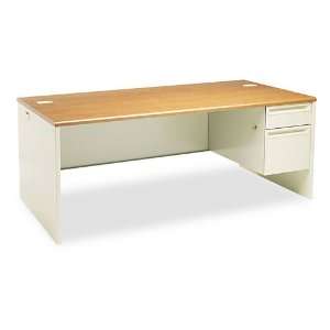  HON  38000 Series Right Pedestal Desk, 72w x 36d x 29 1 
