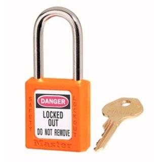 Master Lock 410RED Keyed Different Safety Lockout Padlock, Red  
