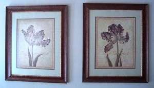 Home Interiors and Gifts Framed Art, Floral *2 pcs*  