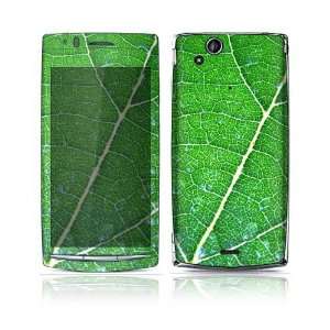  Sony Ericsson Xperia Arc, Arc S Decal Skin   Green Leaf 