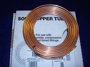 15 FT Copper Tubing Pipe (1/4OD x 15 FEET)  