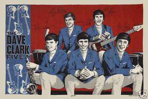 Rock The Dave Clark Five Group Poster Circa 1960s  