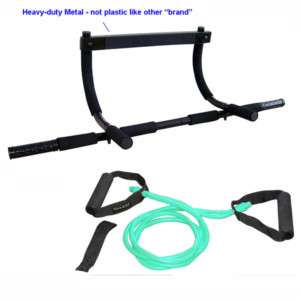 Chin Pull Up Bar & 40 lbs X Safe R Bands Kit for P90²X  