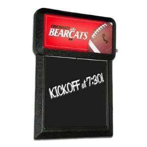 NCAA Cincinnati Bearcats Team Menu Board with Football Design  