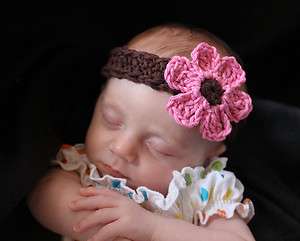 Handmade Baby Headband You Choose Size 100% cotton  