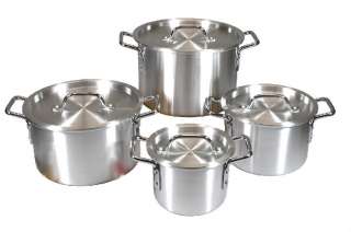 CONCORD 4 Piece Aluminum Stock Pot Set. Brew Cookware  