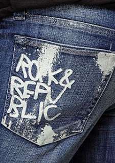 Rock & Republic Henlee Lowrise Boot Dark Wash Jean 30  