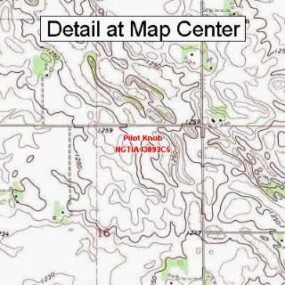 USGS Topographic Quadrangle Map   Pilot Knob, Iowa (Folded 