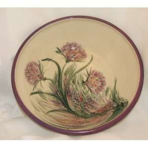  Purple Thistle Pasta Bowl by Moonfire Pottery Kitchen 