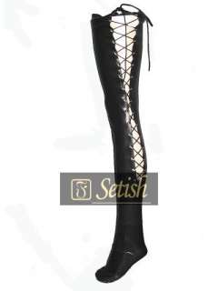 100% Handmade Latex/Rubber SETISH™ lace up stockings #11003  