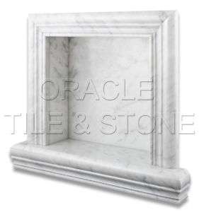 Carrara White Marble Honed Shampoo Niche Shelf SMALL  