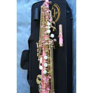  Jollysun Pink Soprano Saxophone + Accessories Musical 