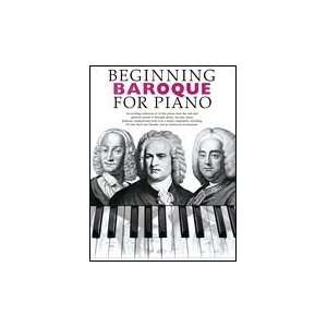 Beginning Baroque for Piano Softcover 