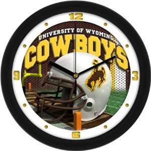   Wyoming Cowboys UW NCAA Football Helmet Wall Clock