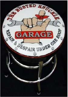 Busted Knuckle Garage Swivel Counter Stool  